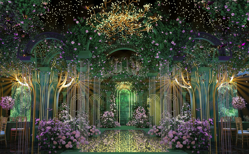 龙陵奇妙森林婚礼堂效果展示