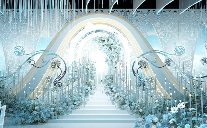 龙陵釡香烙馍村水晶厅效果展示